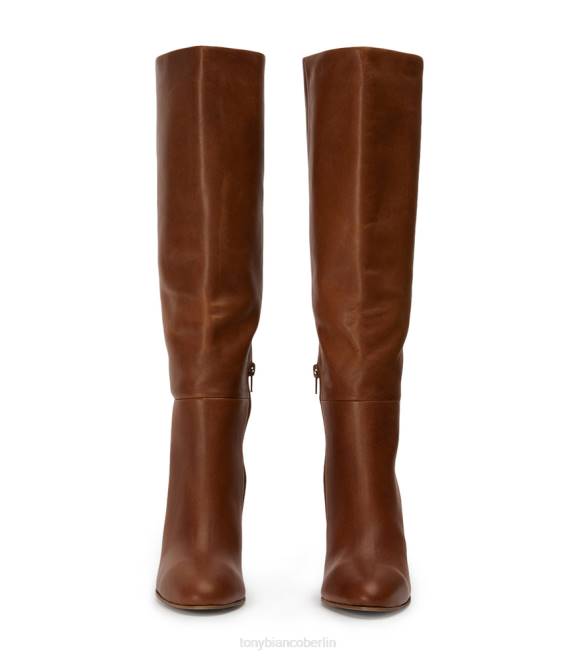 kniehohe Stiefel| de Tony Bianco Frauen Boss-Kalbsstiefel Cognac 4624431